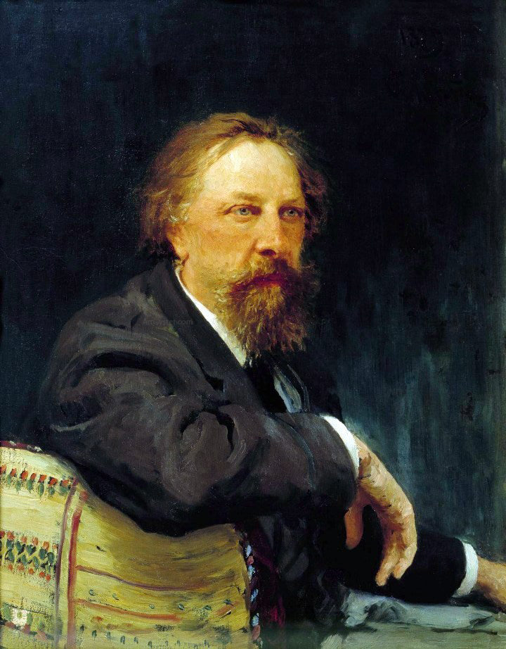 Ilia Efimovich Repin Portrait of the Writer Aleksey Konstantinovich Tolstoy - Hand Painted Oil Painting