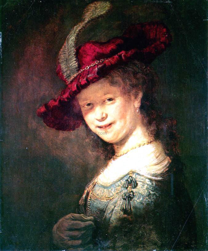 Rembrandt Van Rijn Portrait of the Young Saskia - Hand Painted Oil Painting
