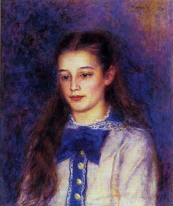 Pierre Auguste Renoir Portrait of Therese Berard - Hand Painted Oil Painting