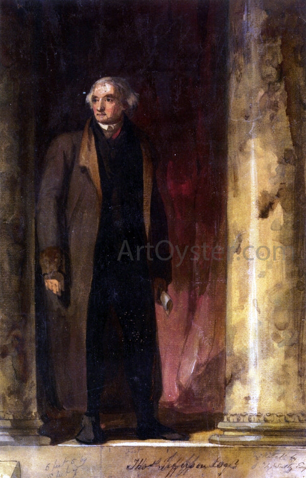 Thomas Sully Portrait of Thomas Jefferson - Hand Painted Oil Painting