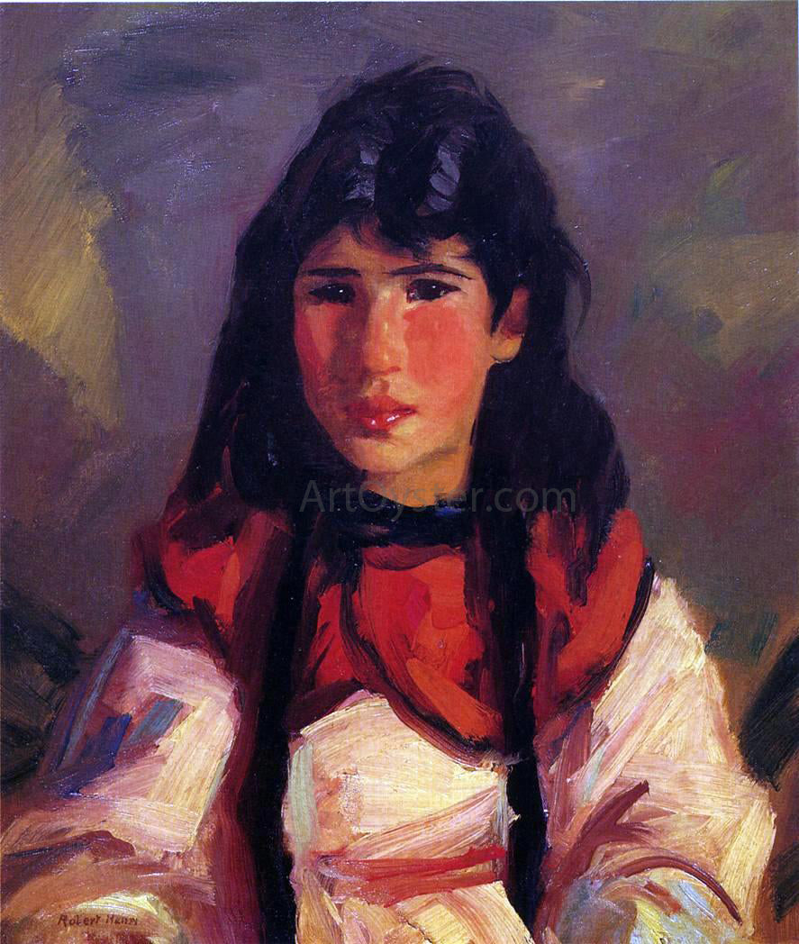 Robert Henri Portrait of Tillie - Hand Painted Oil Painting