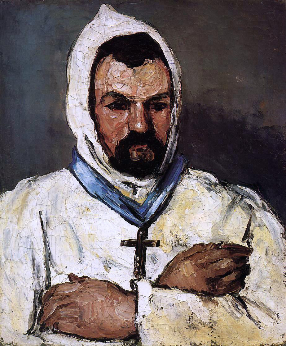 Paul Cezanne Portrait of Uncle Dominique as a Monk - Hand Painted Oil Painting