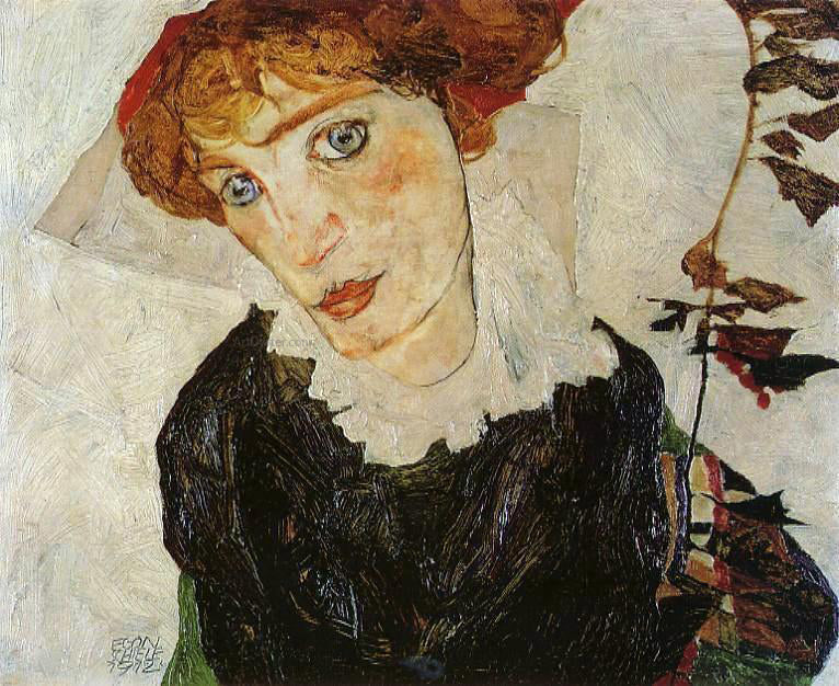 Egon Schiele Portrait of Valerie Neuzil - Hand Painted Oil Painting