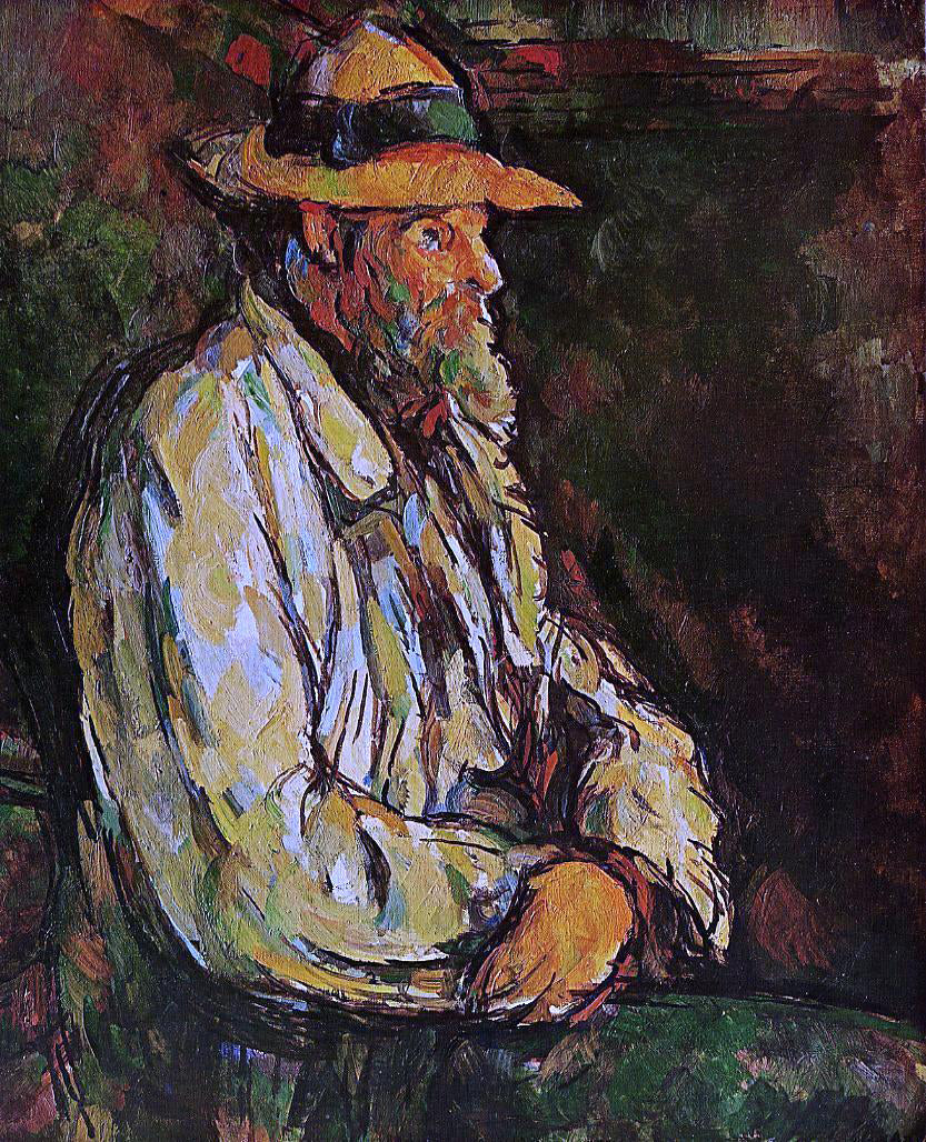 Paul Cezanne Portrait of Vallier - Hand Painted Oil Painting