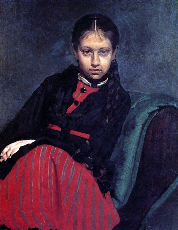 Ilia Efimovich Repin Portrait of Vera Shevtsova - Hand Painted Oil Painting