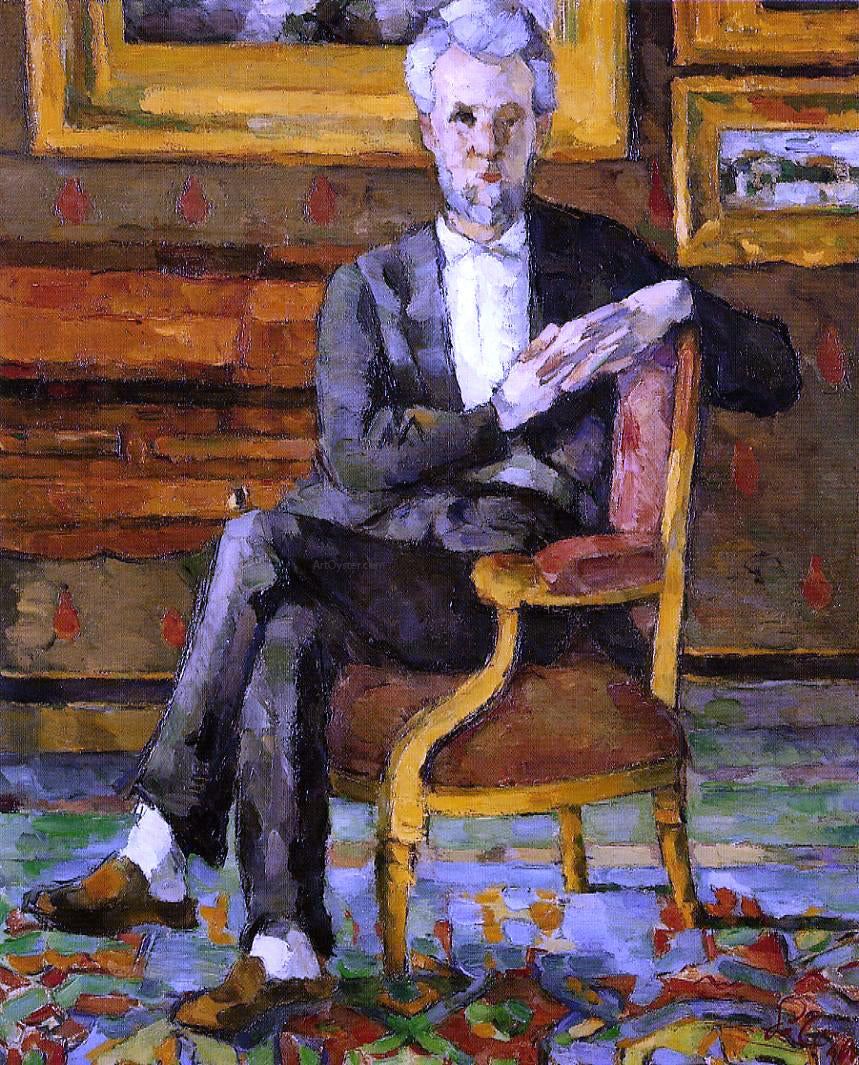 Paul Cezanne Portrait of Victor Chocquet, Seated - Hand Painted Oil Painting