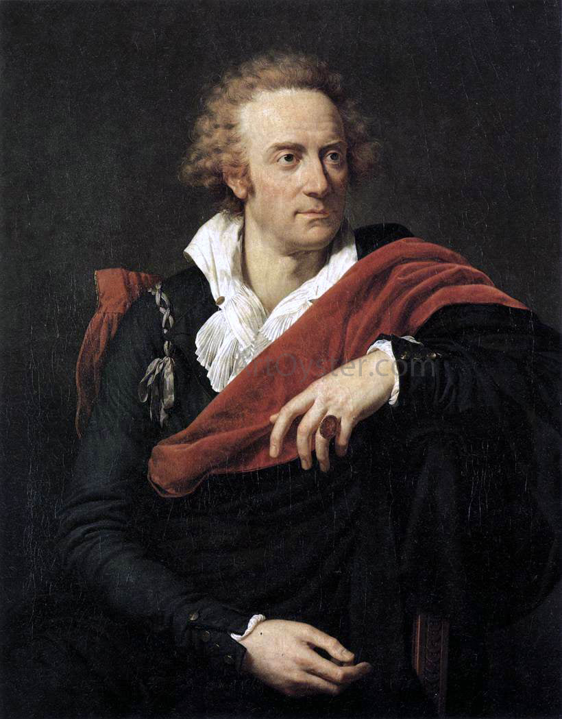 Francois-Xavier Fabre Portrait of Vittorio Alfieri - Hand Painted Oil Painting