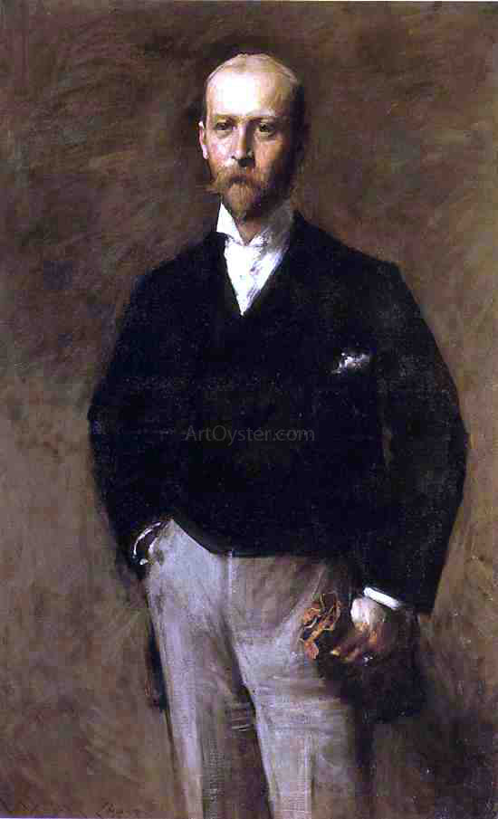 William Merritt Chase Portrait of William Charles Le Gendre - Hand Painted Oil Painting