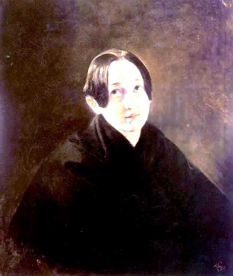 Karl Pavlovich Brulloff Portrait of Ye. I. Durnova - Hand Painted Oil Painting
