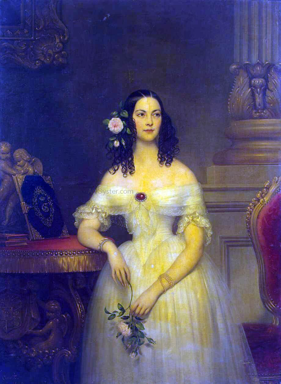Joseph-Desire Court Portrait of Yekaterina Scherbatova - Hand Painted Oil Painting