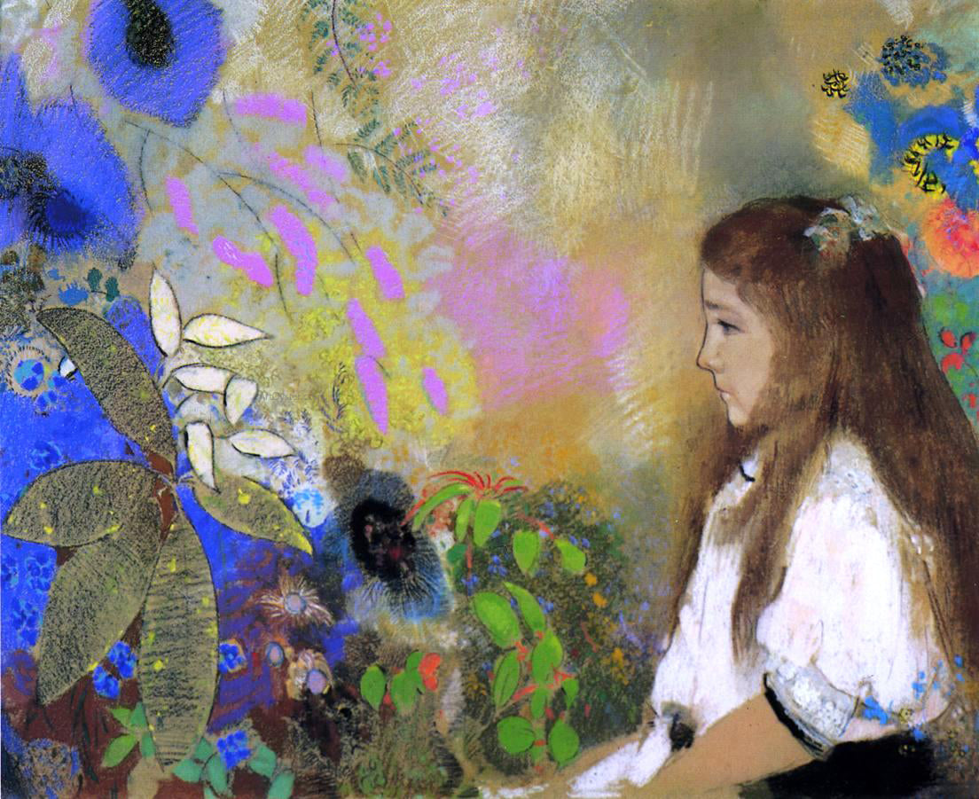 Odilon Redon Portrait of Yseult Fayet - Hand Painted Oil Painting