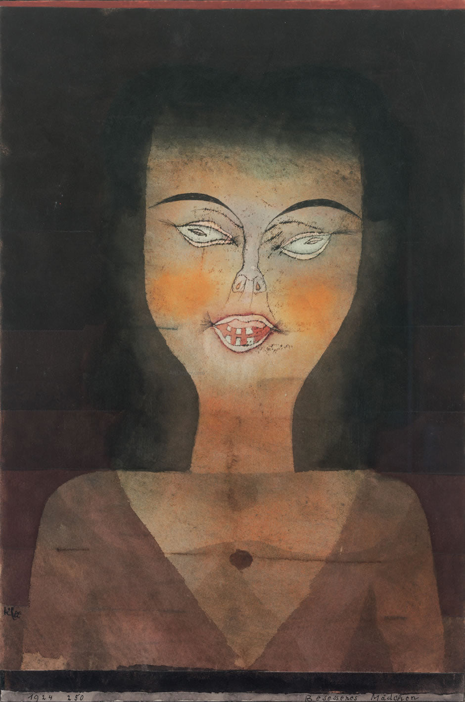Paul Klee Possessed Girl - Hand Painted Oil Painting