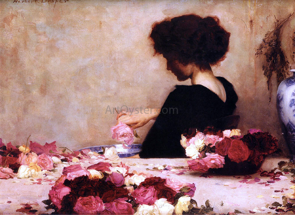 Herbert James Draper Pot Pourri - Hand Painted Oil Painting