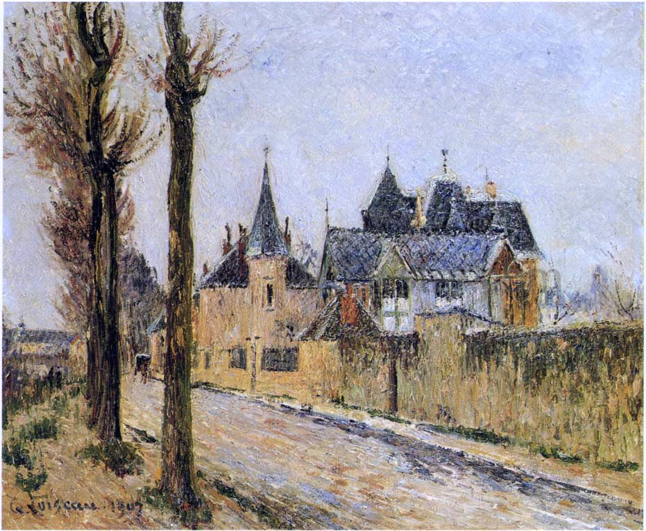 Gustave Loiseau Pothius Quay in Pontoise - Hand Painted Oil Painting
