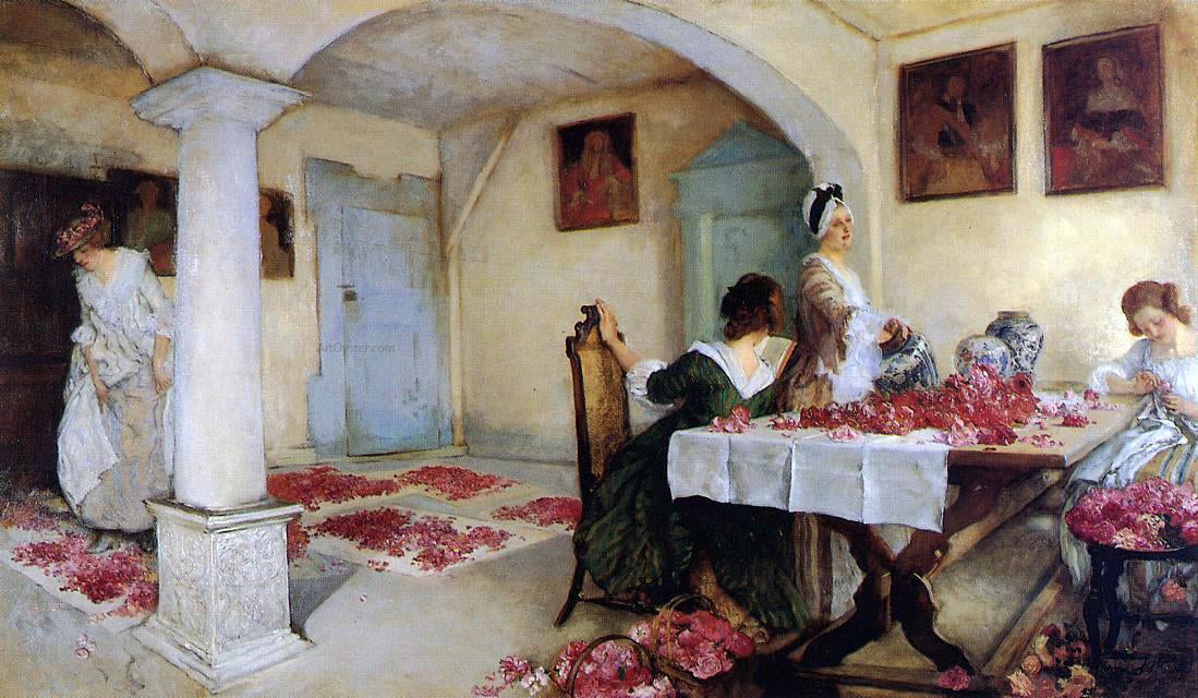 Edwin Austin Abbey Potpourri - Hand Painted Oil Painting