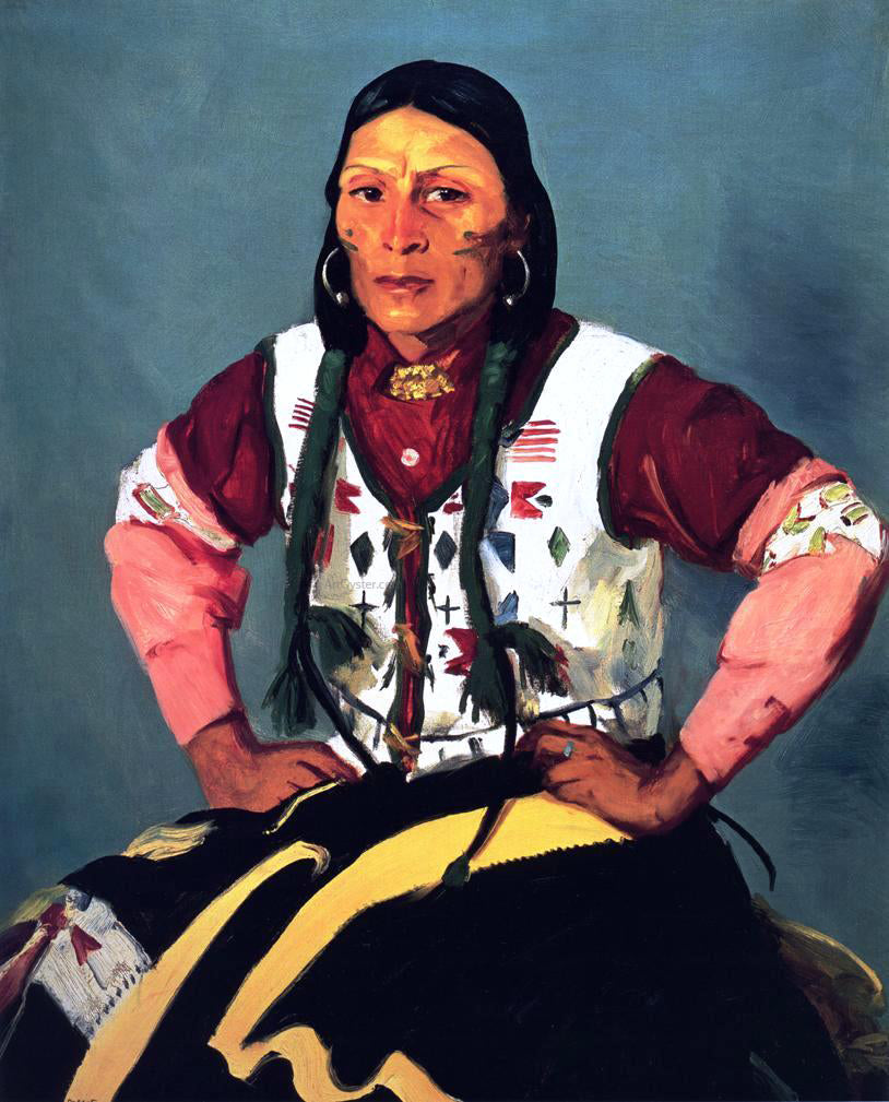 Robert Henri Po-Tse-Water Eagle - Hand Painted Oil Painting