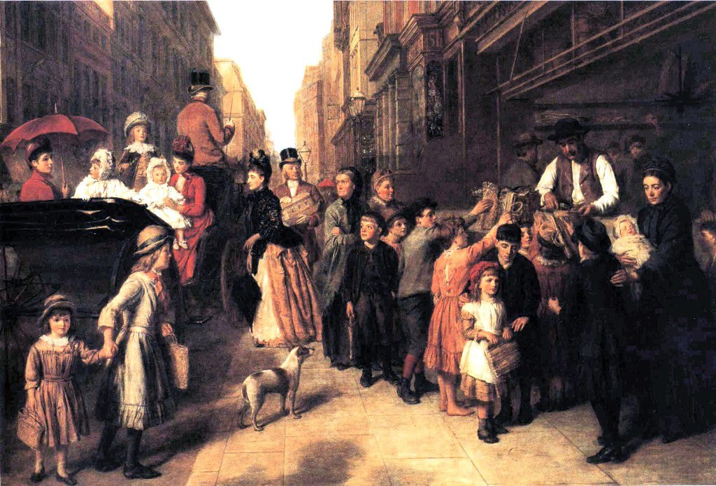 William Powell Frith Poverty and Wealth - Hand Painted Oil Painting