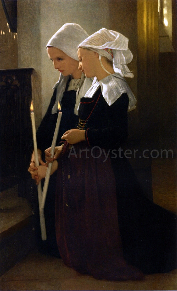  William Adolphe Bouguereau Prayer at Sainte-Anne-d'Auray - Hand Painted Oil Painting