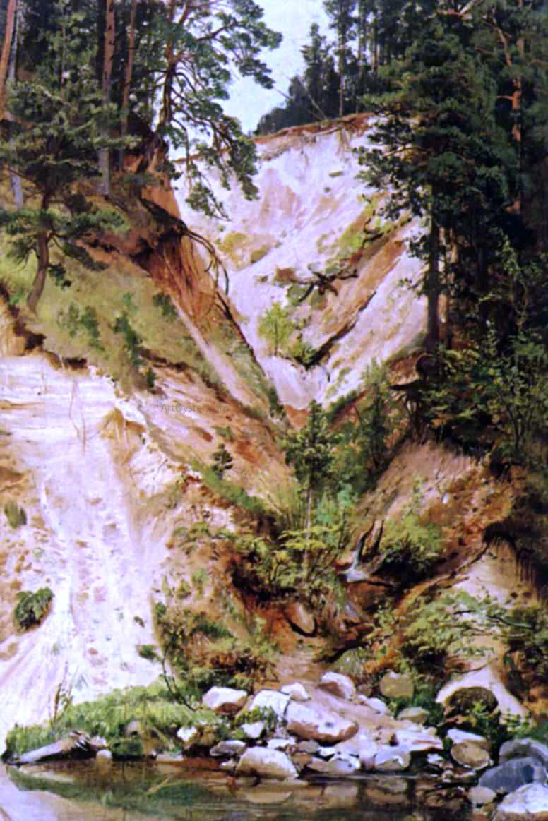  Ivan Ivanovich Shishkin Precipice - Hand Painted Oil Painting