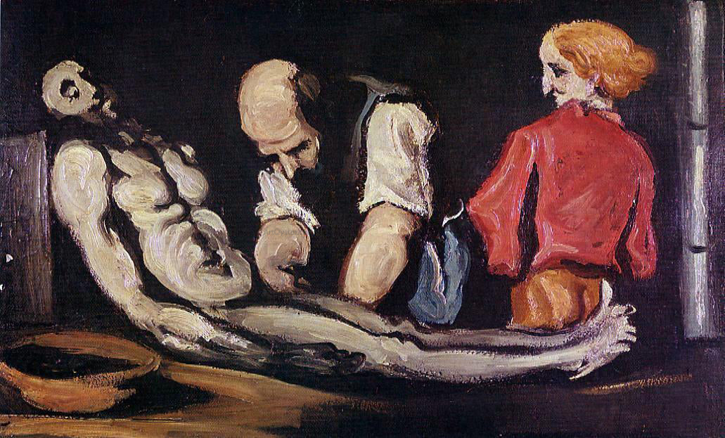 Paul Cezanne Preparation for the Funeral (also known as The Autopsy) - Hand Painted Oil Painting