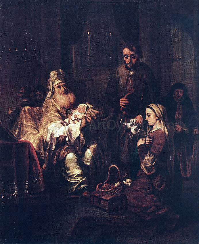Gerbrand Van den Eeckhout Presentation in the Temple - Hand Painted Oil Painting