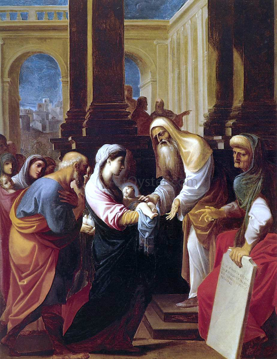 Lodovico Carracci Presentation in the Temple - Hand Painted Oil Painting