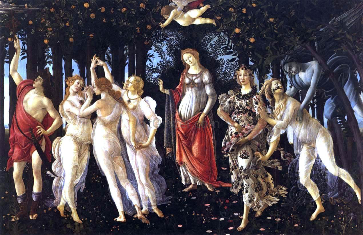  Sandro Botticelli Primavera - Hand Painted Oil Painting