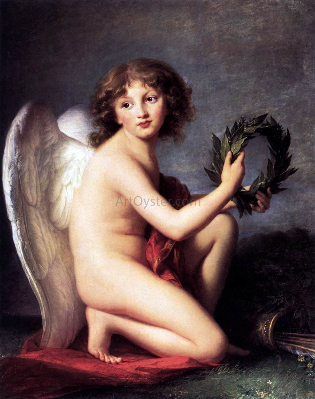 Elisabeth Le Brun Prince Heinrich Lubomirski as the Genius of Fame - Hand Painted Oil Painting