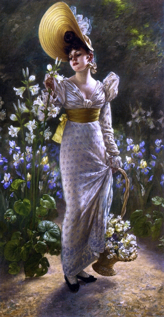  Karl Gampenrieder Princess Elvina of Bavaria - Hand Painted Oil Painting