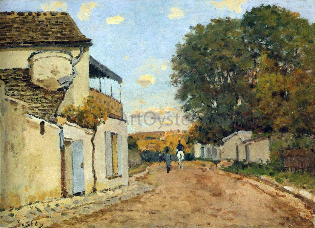 Alfred Sisley Princesse Street in Louveciennes - Hand Painted Oil Painting
