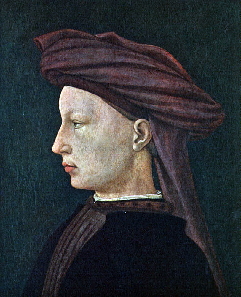 Masaccio Profile Portrait of a Young Man - Hand Painted Oil Painting