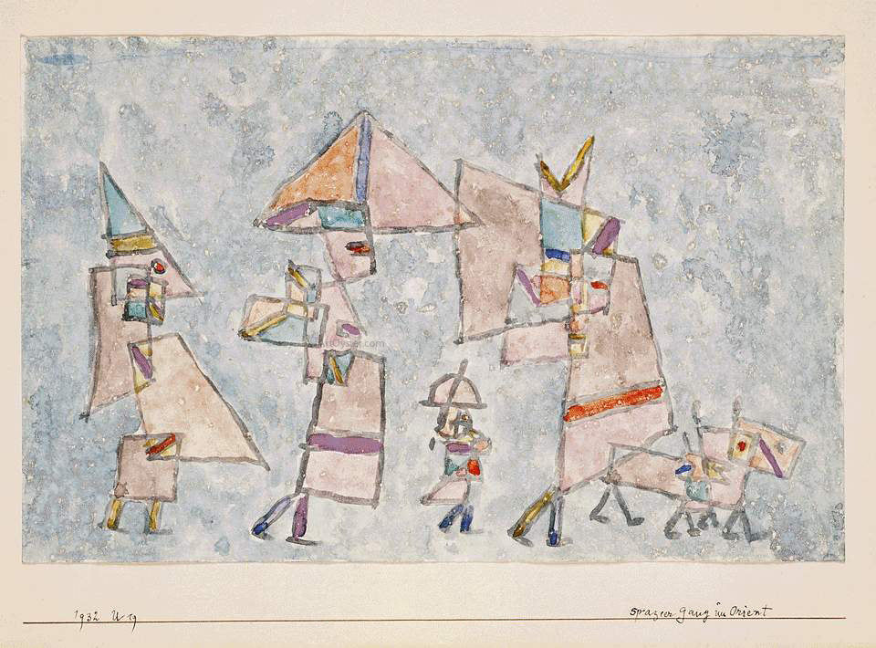 Paul Klee Promenade in the Orient - Hand Painted Oil Painting