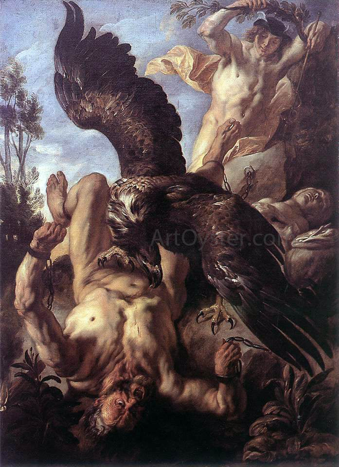 Jacob Jordaens Prometheus Bound - Hand Painted Oil Painting