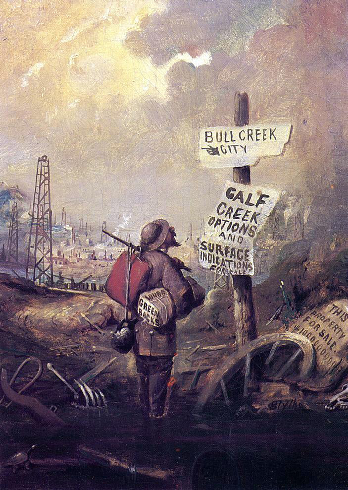David Gilmore Blythe Prospecting - Hand Painted Oil Painting