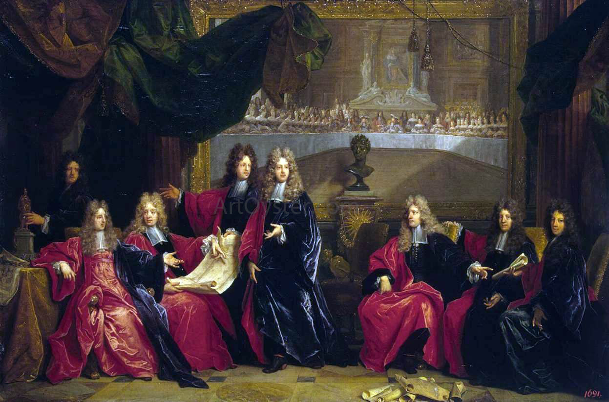 Nicolas De Largilliere Provost and Municipal Magistrates of Paris - Hand Painted Oil Painting