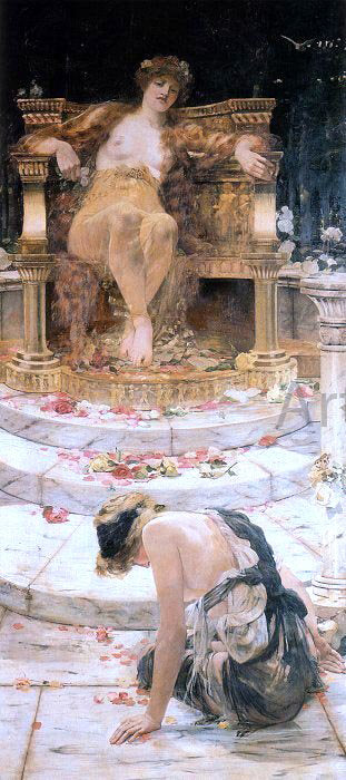 Edward Matthew Hale Psyche at the Throne of Venus - Hand Painted Oil Painting