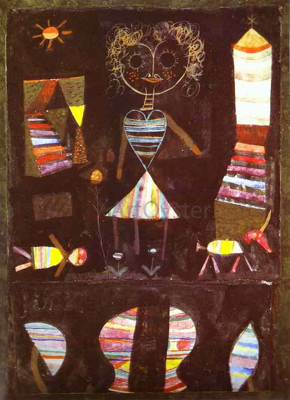 Paul Klee Puppet Theater - Hand Painted Oil Painting
