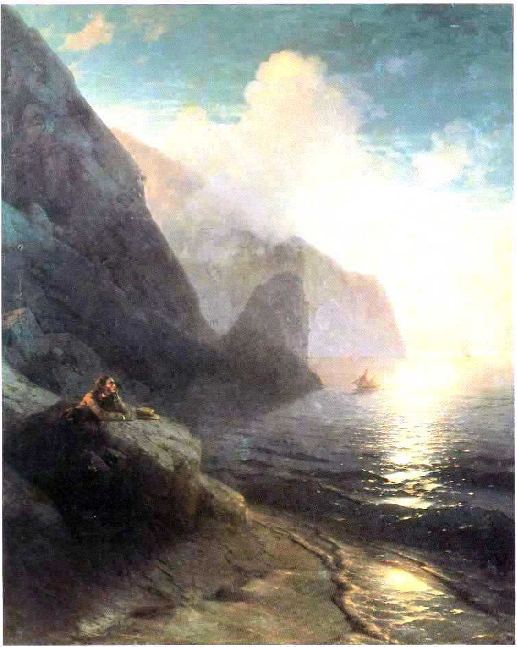 Ivan Constantinovich Aivazovsky Pushkin in Gurzuf - Hand Painted Oil Painting