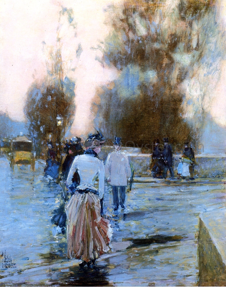 Frederick Childe Hassam Quai des Tuileries - Hand Painted Oil Painting