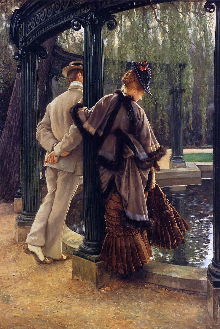James Tissot Quarrelling - Hand Painted Oil Painting