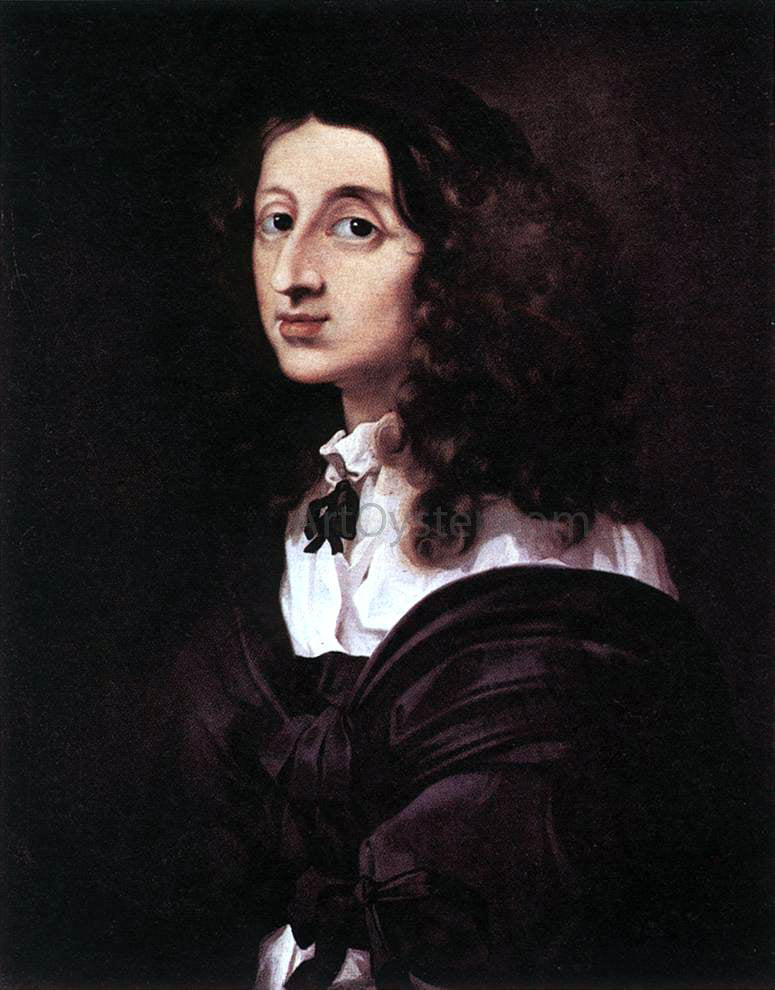 Sebastien Bourdon Queen Christina of Sweden - Hand Painted Oil Painting