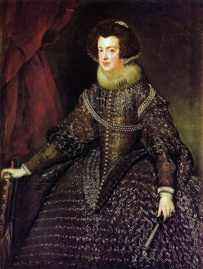 Diego Velazquez Queen Isabel - Hand Painted Oil Painting