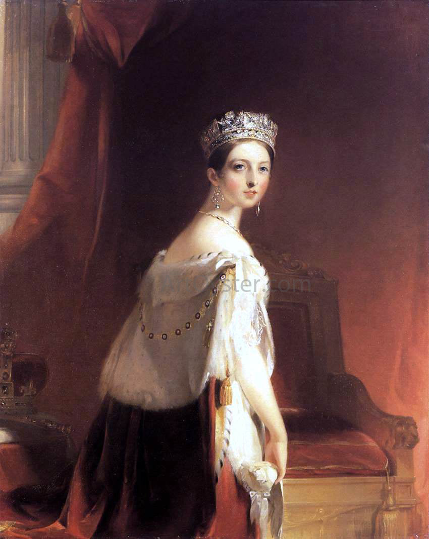 Thomas Sully Queen Victoria - Hand Painted Oil Painting