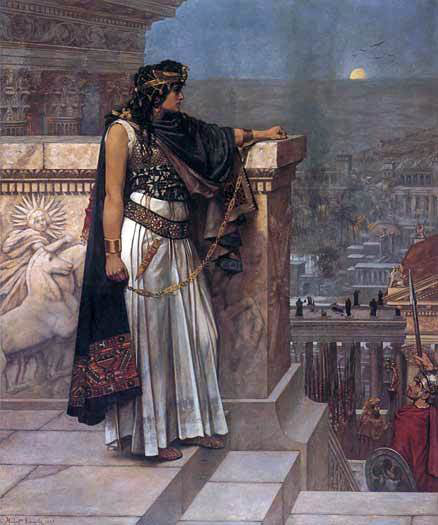Herbert Gustave Schmalz Queen Zenobia's Last Look upon Palmyra - Hand Painted Oil Painting