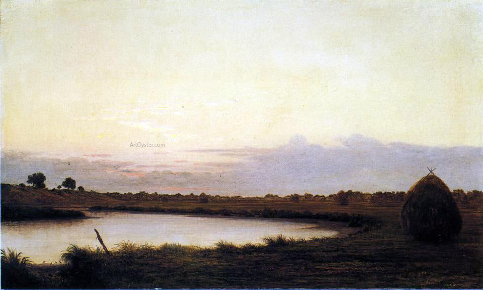 Martin Johnson Heade Quiet River at Dusk - Hand Painted Oil Painting