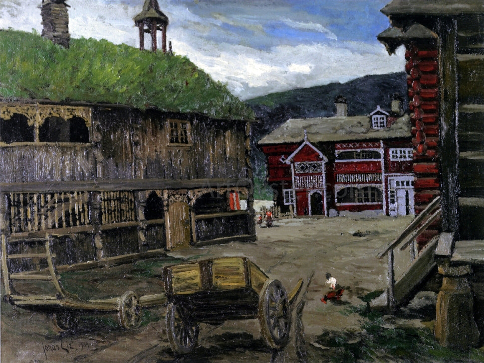 Jonas Lie Quiet Town (Norway) - Hand Painted Oil Painting