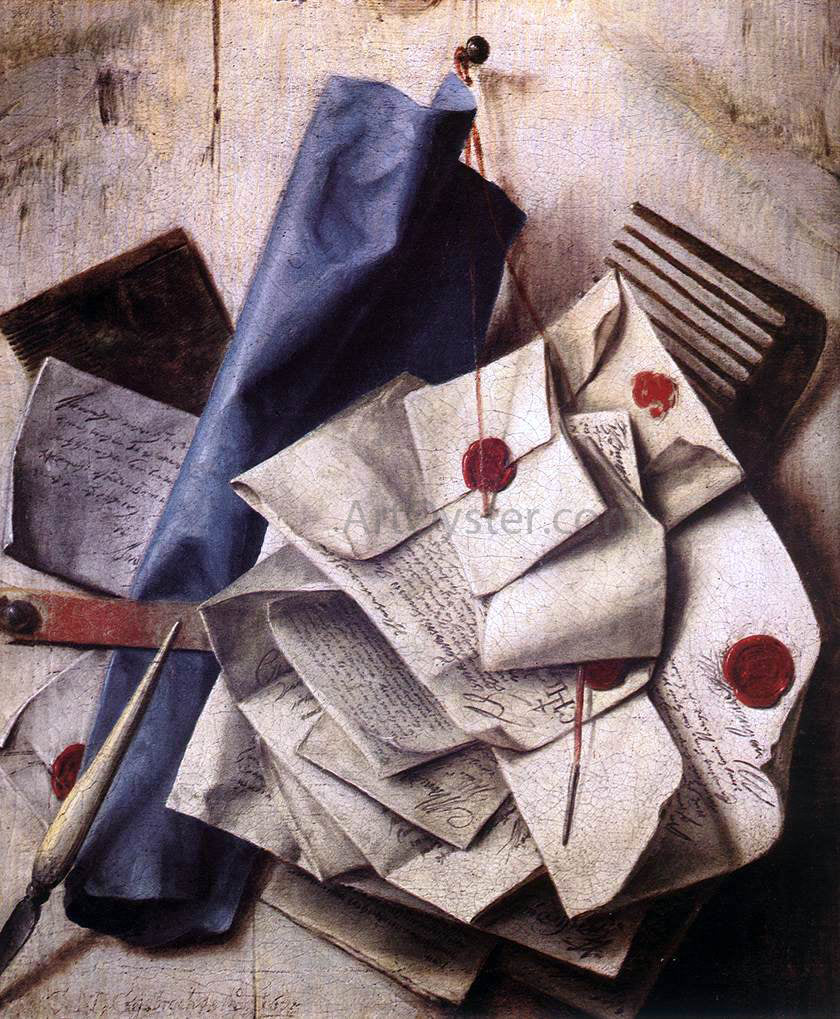 Cornelius Gijsbrechts Quodlibet - Hand Painted Oil Painting