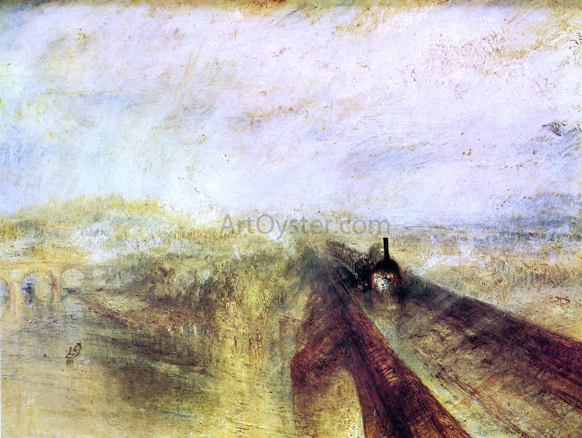 Joseph William Turner Rail, Steam and Speed - the Great Western Railway - Hand Painted Oil Painting