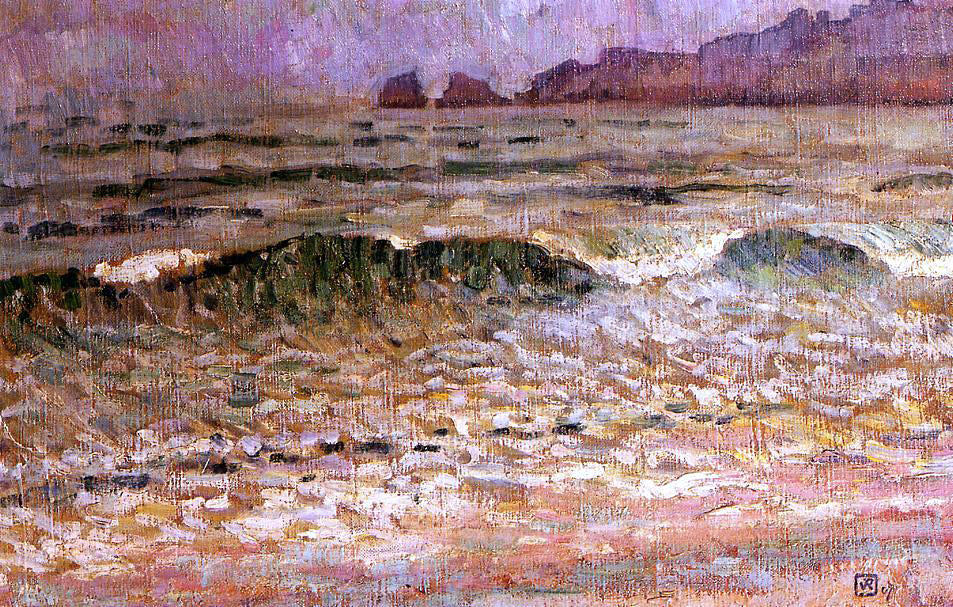 Theo Van Rysselberghe Rain - Jersey - Hand Painted Oil Painting
