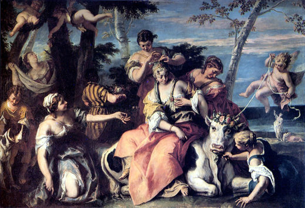 Sebastiano Ricci Rape of Europa - Hand Painted Oil Painting